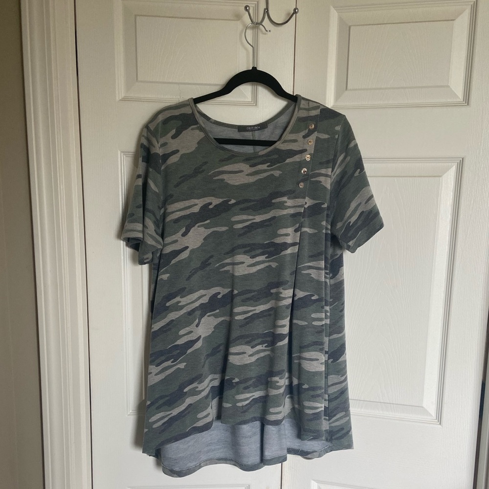 Camo blouse